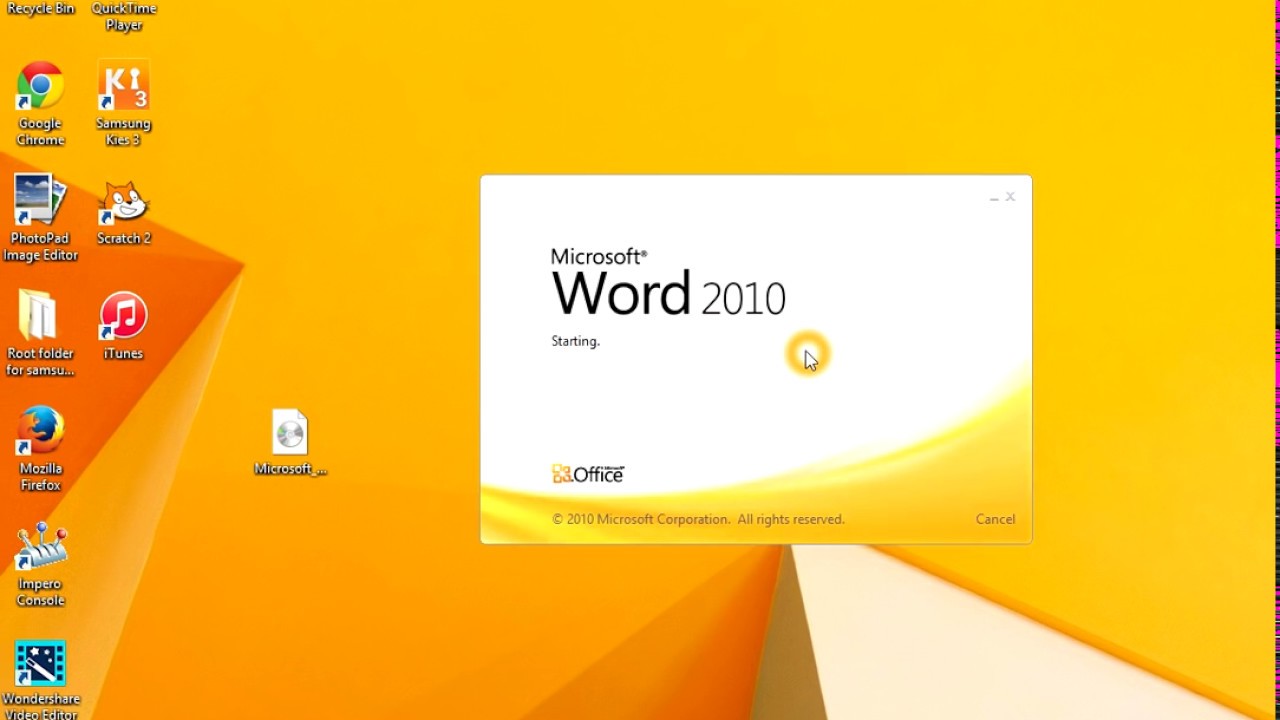 Microsoft Office Word 2010 Install